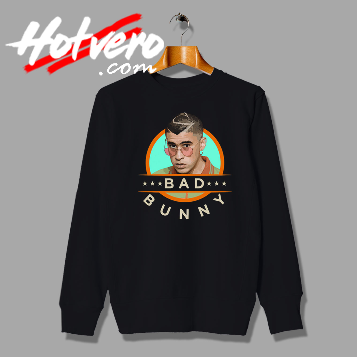 Cool Bad Bunny Guy with Glasses Sweatshirt