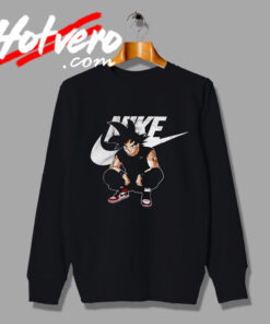 Cool Dragonball Songoku Parody Nike Sweatshirt