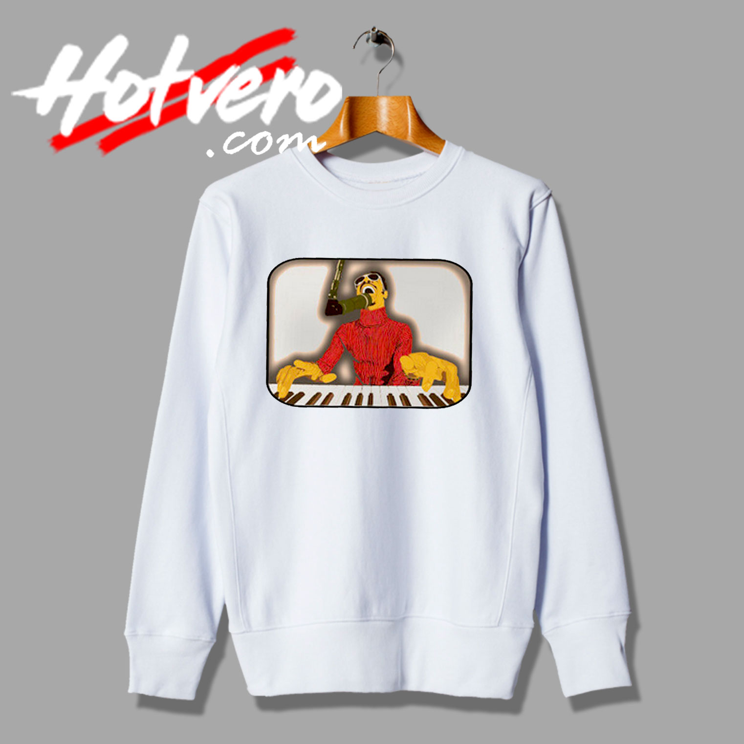 Cool Stevie Wonder With Piano Sweatshirt