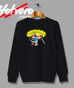 Cowabunholio Beavis and Butt Head Funny Jump Sweatshirt
