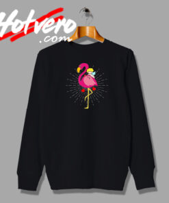 Cupid Flamingo Valentines Day Sweatshirt