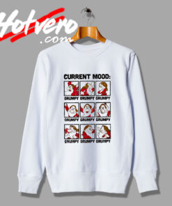 Current Mood Face Grumpy Symbol Sweatshirt