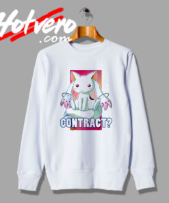 Cute Manga Kyubey Anime Sweatshirt