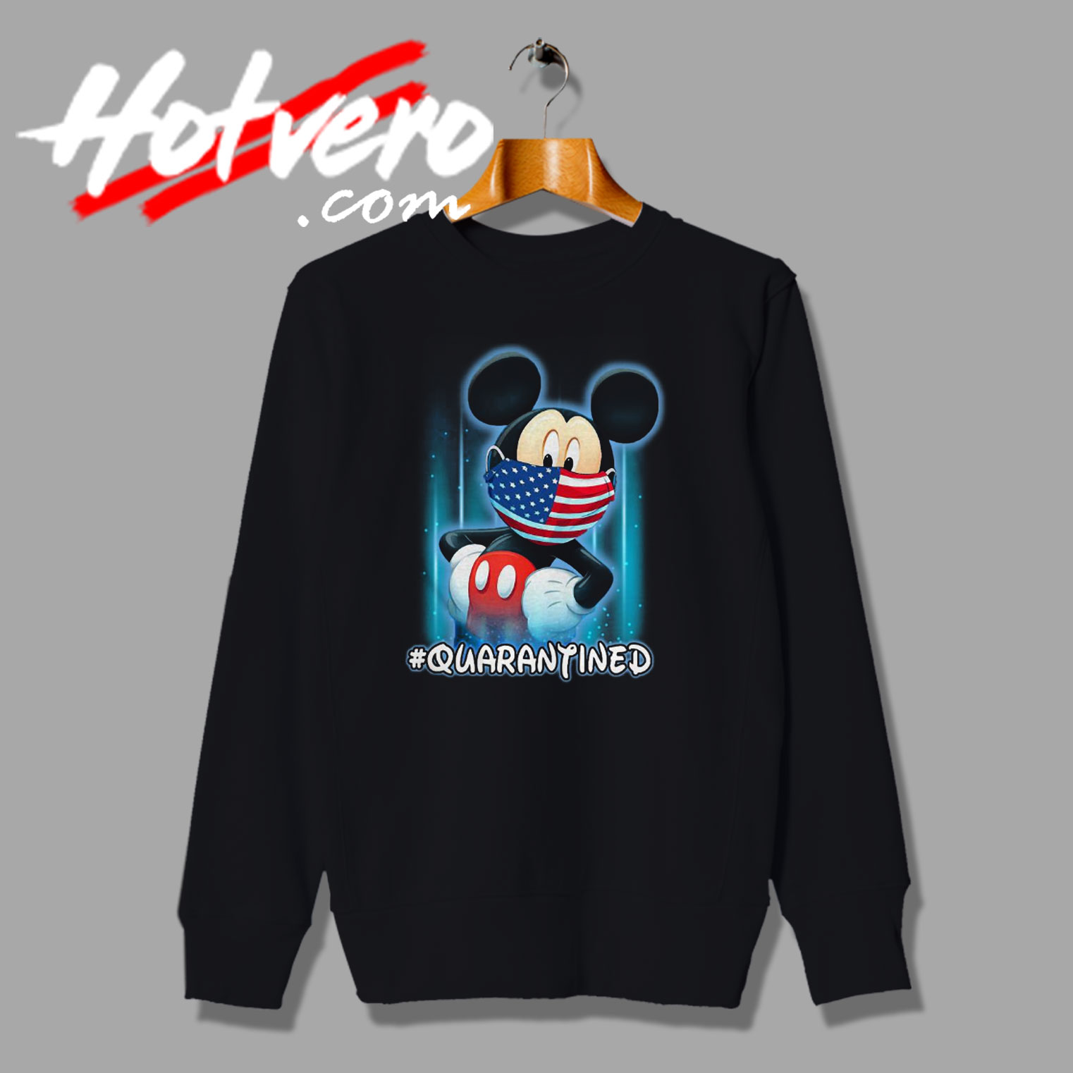 Cute Mickey Mouse Mask American Flag Sweatshirt