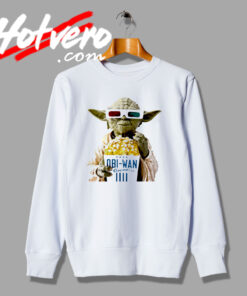 Cute Obi Wan Pop Corn Yoda Star Wars Sweatshirt