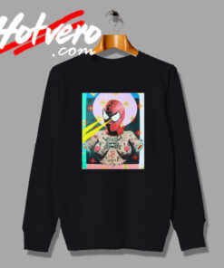 Cute Spiderman Sinner Framed Sweatshirt