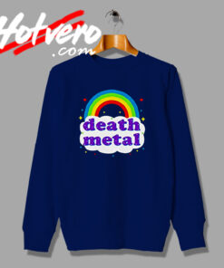 Death Metal Rainbow Rock Graphic Sweatshirt