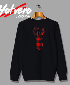 Deer Ol Plaid Christmas Reindeer Sweatshirt