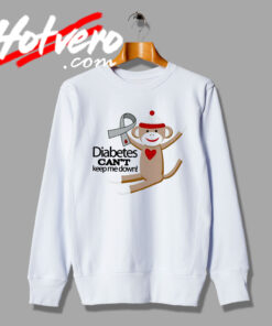 Diabetes Awareness Funny Monkey Sweatshirt