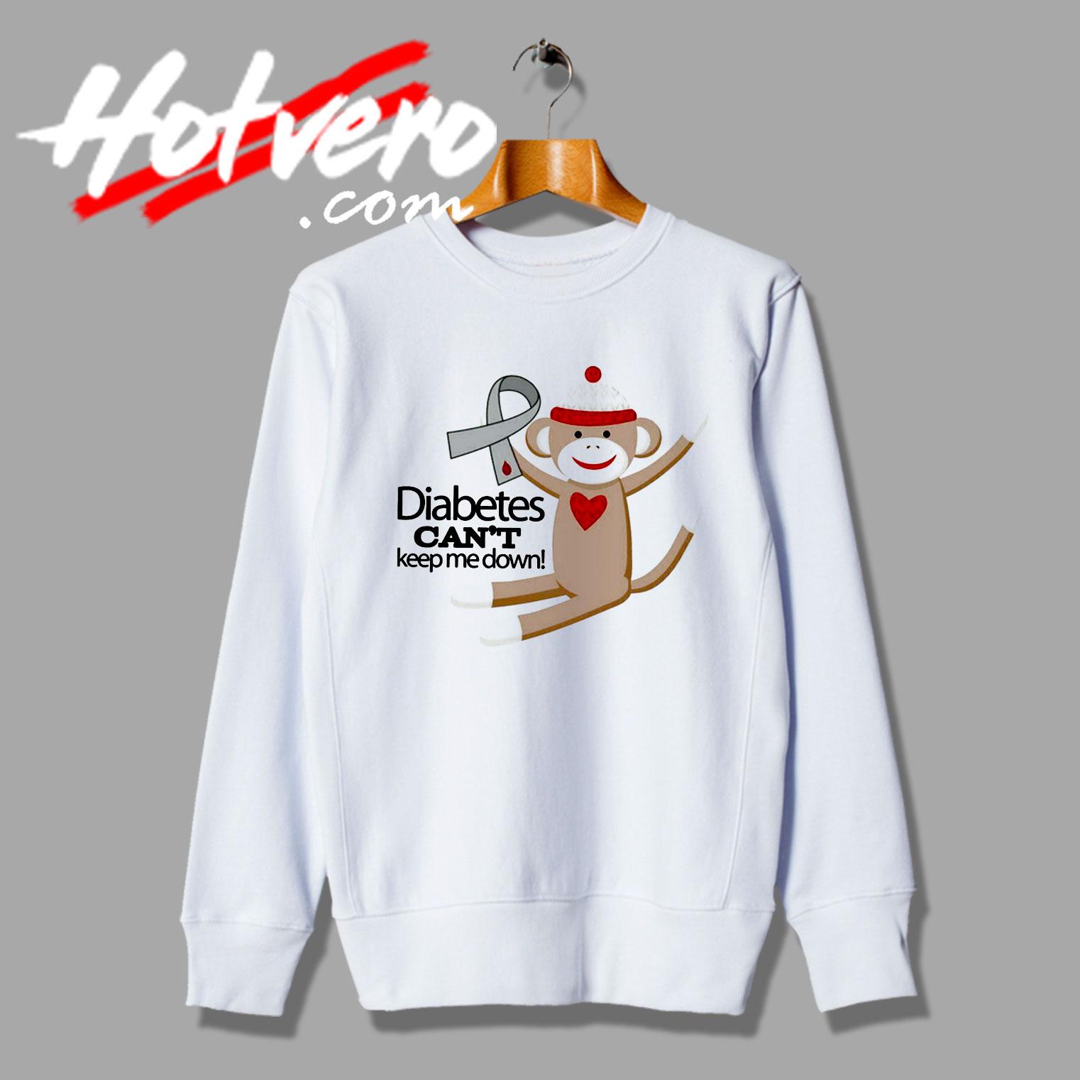 Diabetes Awareness Funny Monkey Sweatshirt