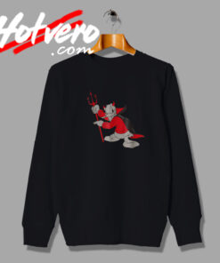 Donald Duck Little Devil Halloween Sweatshirt