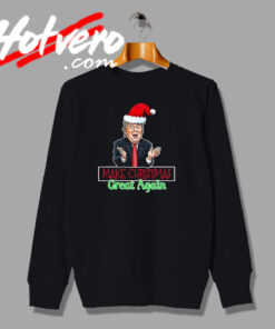 Donald Trump Santa hat Christmas Sweatshirt