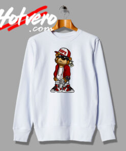 Dope Hustle Teddy Bear Rap Hip Hop Music Sweatshirt