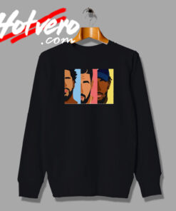 Drake J Cole Kendrick Lamar Retro Rapper Sweatshirt
