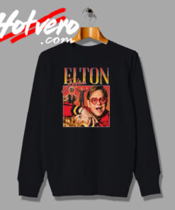 Elton John Homage Musical Icon Sweatshirt
