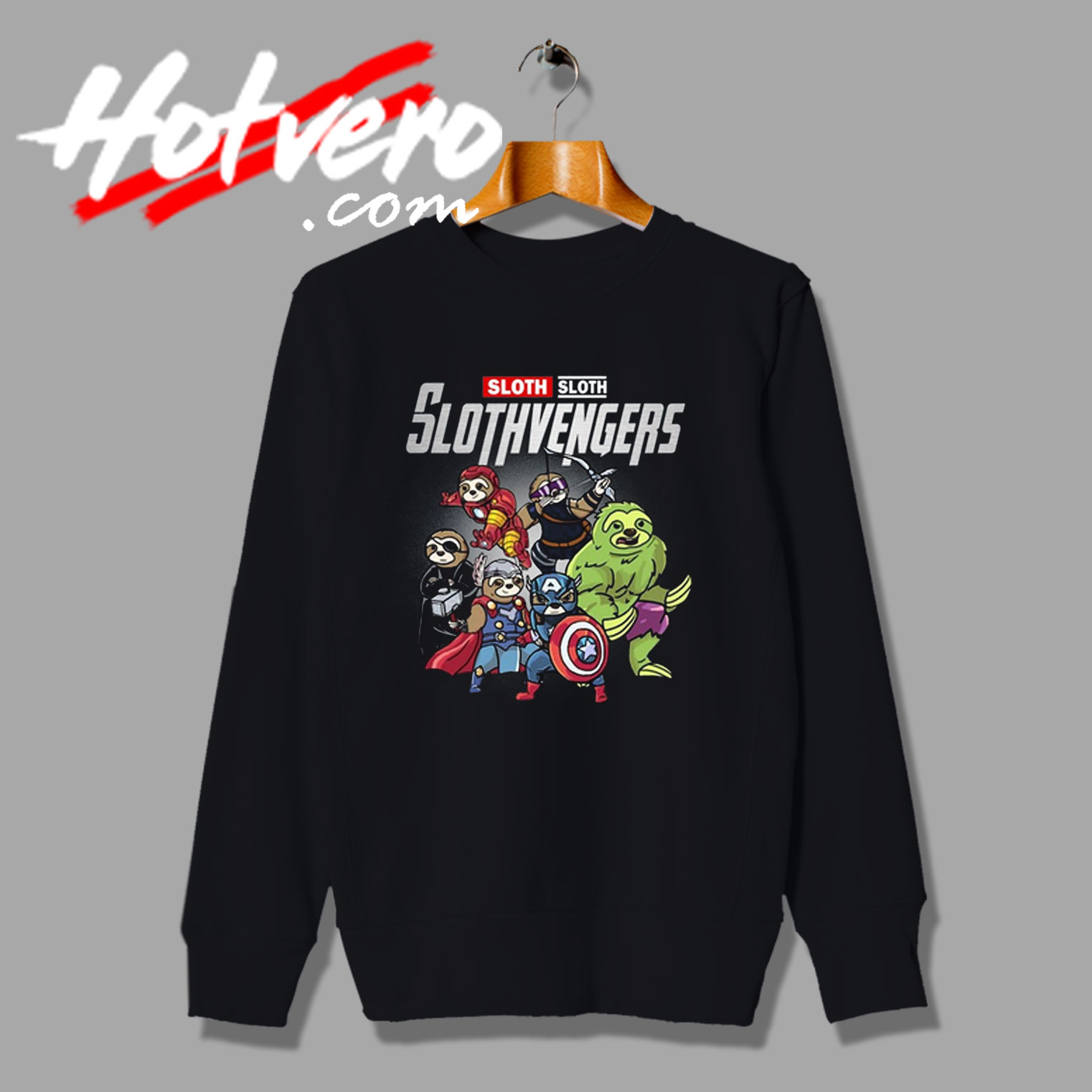 Endgame Sloth Avengers Team Cartoons Sweatshirt