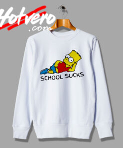 Enjoying The Simpsons School Sucks Sweatshirt