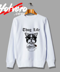 Fashion Tupac X Dog Smoke Thug Life Sweatshirt