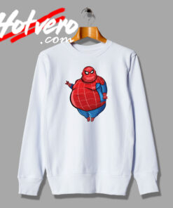 Fat Spiderman Funny Parody Sweatshirt