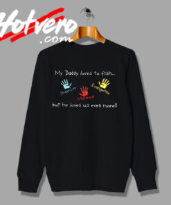 Fathers Day Hand Graphic Sweatshirt