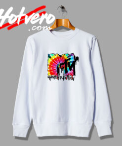 Fifth Sun MTV Melted Tie Dye Sweatshirt