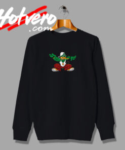 Funny Cartoon Of A Rapper Duck Sweatshirt