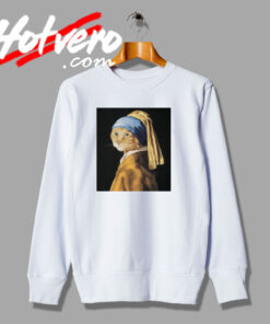 Funny Cat Girl With a Turban Sweatshirt