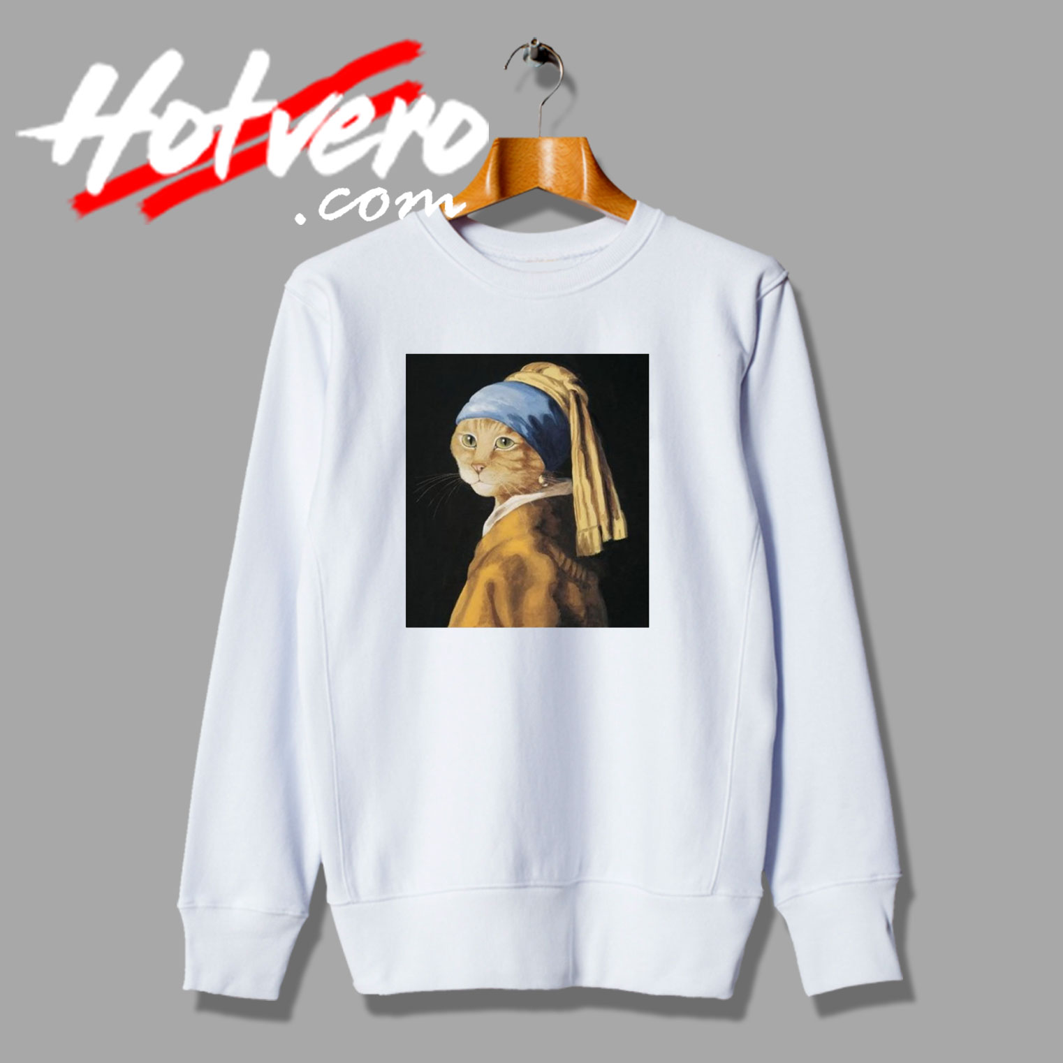 Funny Cat Girl With a Turban Sweatshirt