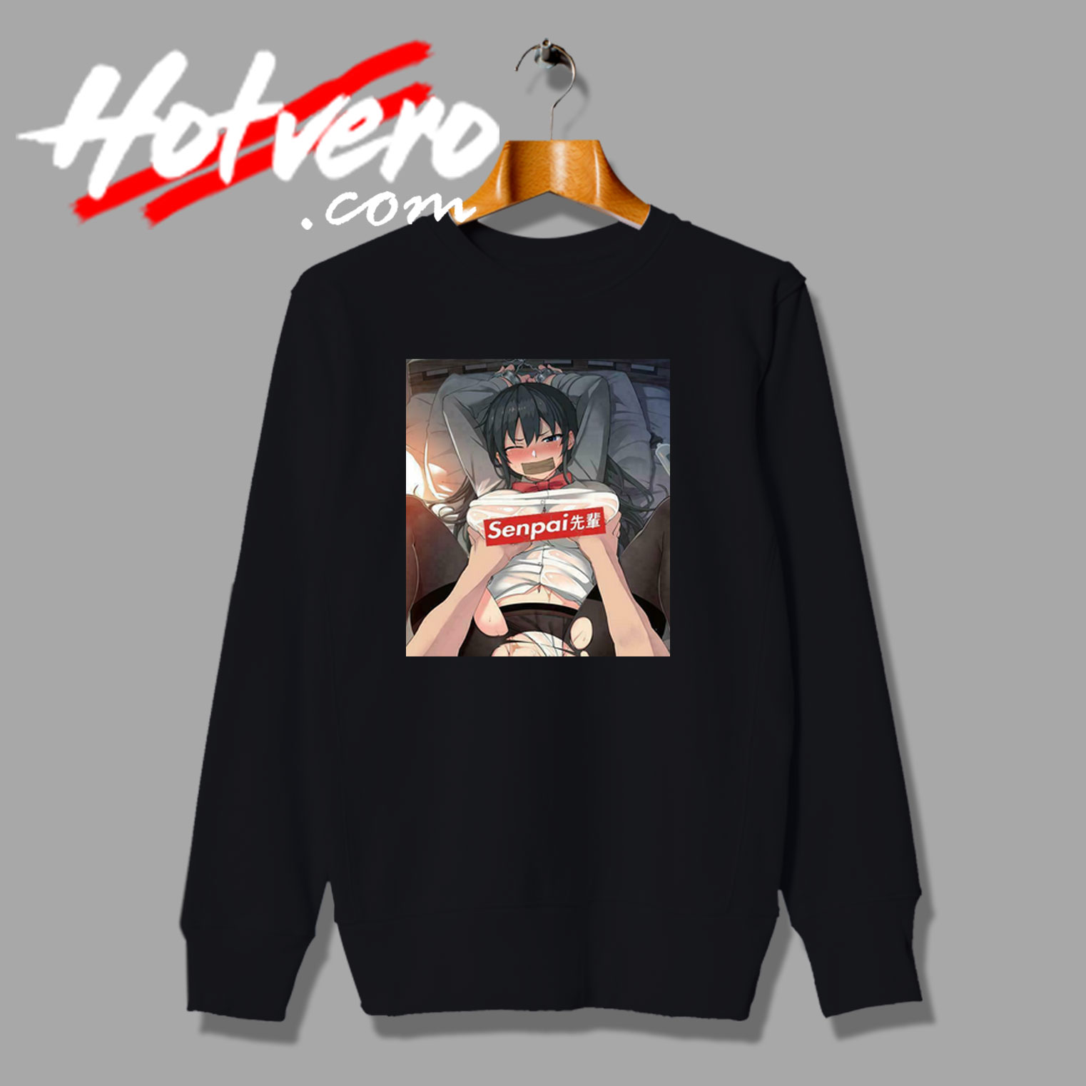 Funny Hentai Senpai Custom Sweatshirt