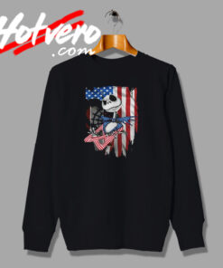 Funny Jack Skellington Independence Day Sweatshirt