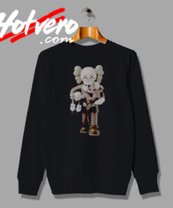 Funny KAWS Carries Two Smaller KAWS Sweatshirt