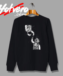 Funny Opposites of Two Astronaut Space Sweatshirt
