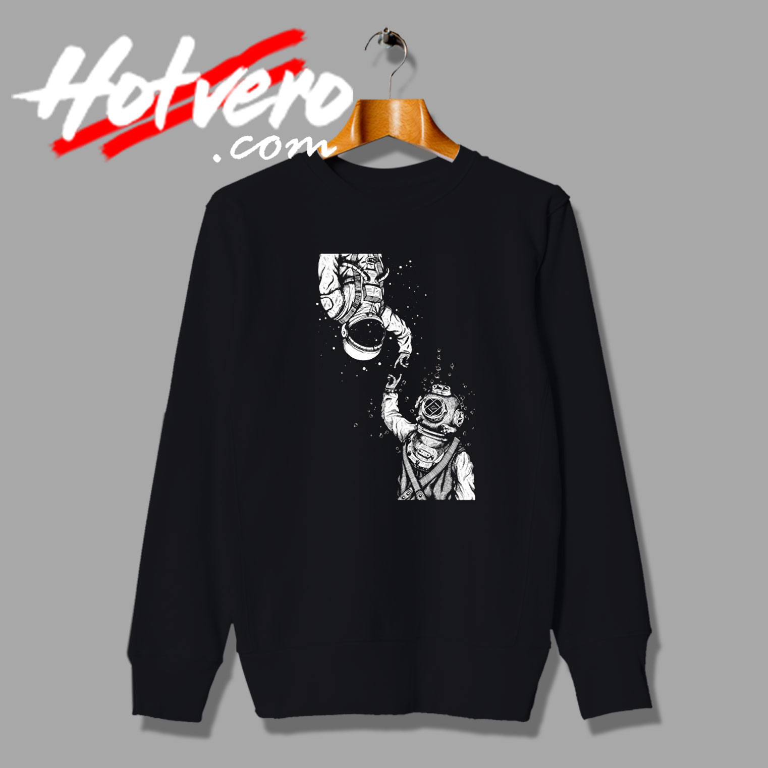 Funny Opposites of Two Astronaut Space Sweatshirt