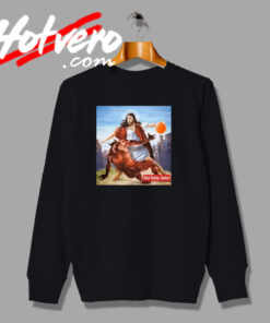 Funny Parody Not Today Satan Jesus Sweatshirt