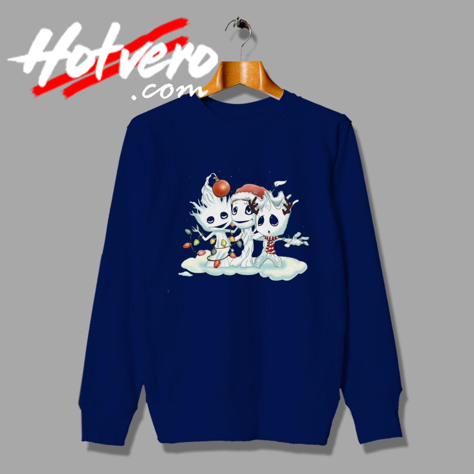 Funny Santa Baby Groot Snow Christmas Sweatshirt