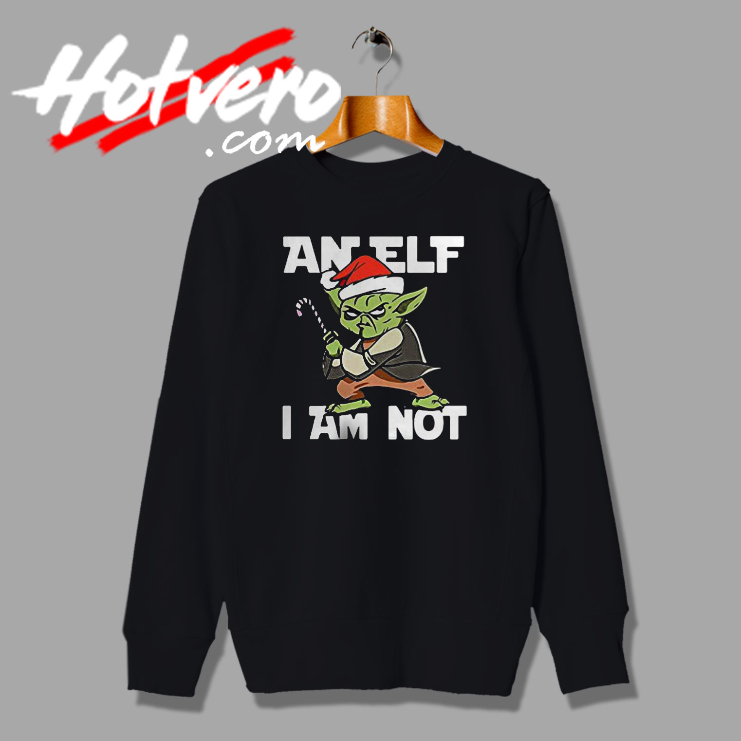 Funny Santa Yoda an Elf Sweatshirt