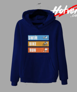 Funny Snoopy Swim Bike Run Sweatshirt