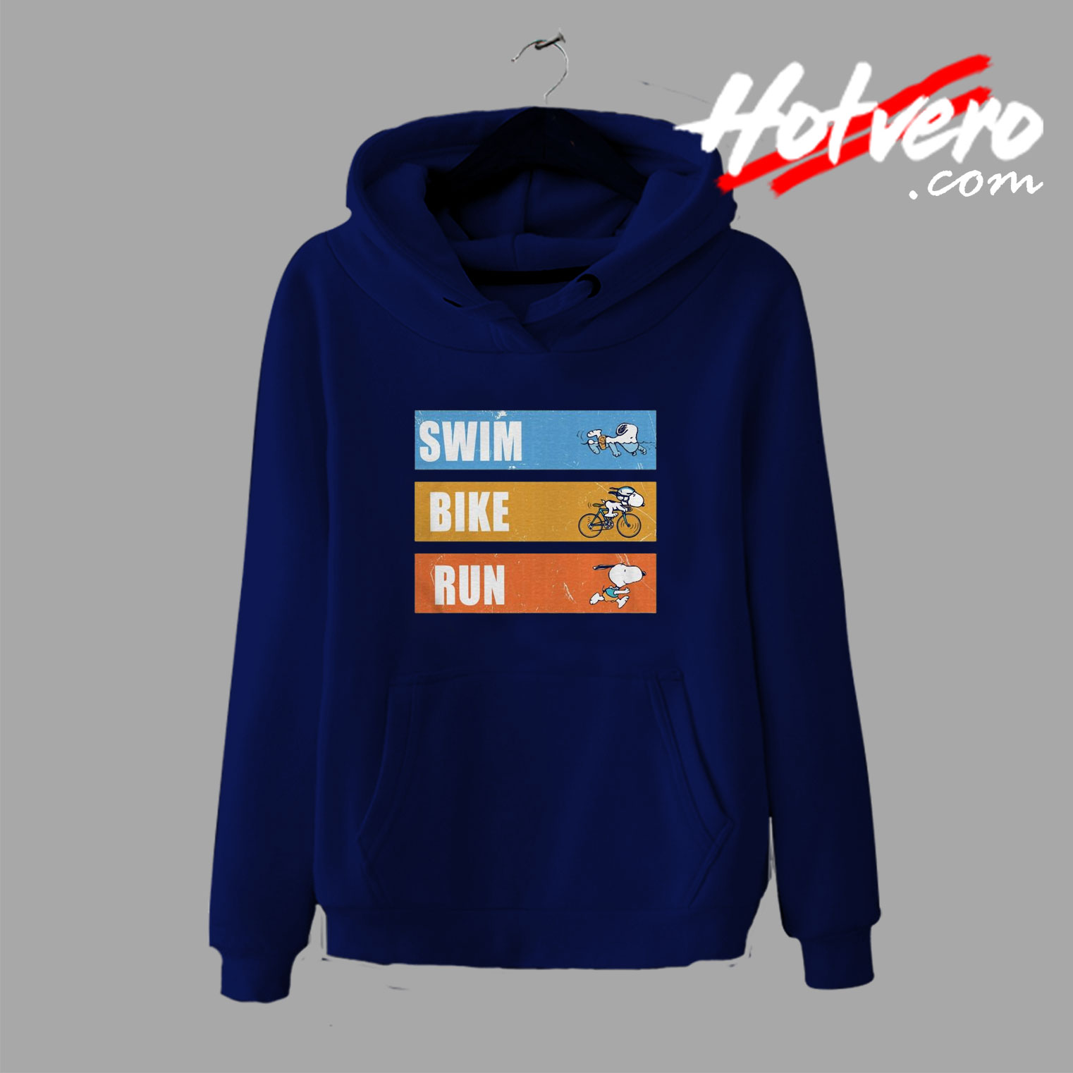 Funny Snoopy Swim Bike Run Sweatshirt