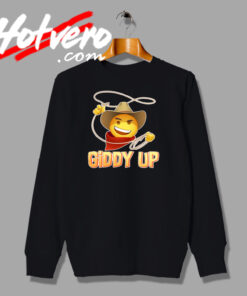Giddy Up Emoji Meme Art Sweatshirt