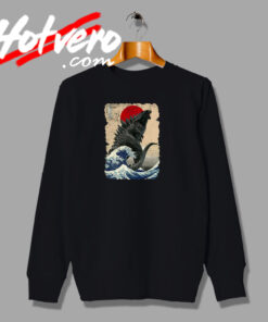 Godzilla and the Wave Men Poster Sweatshirt