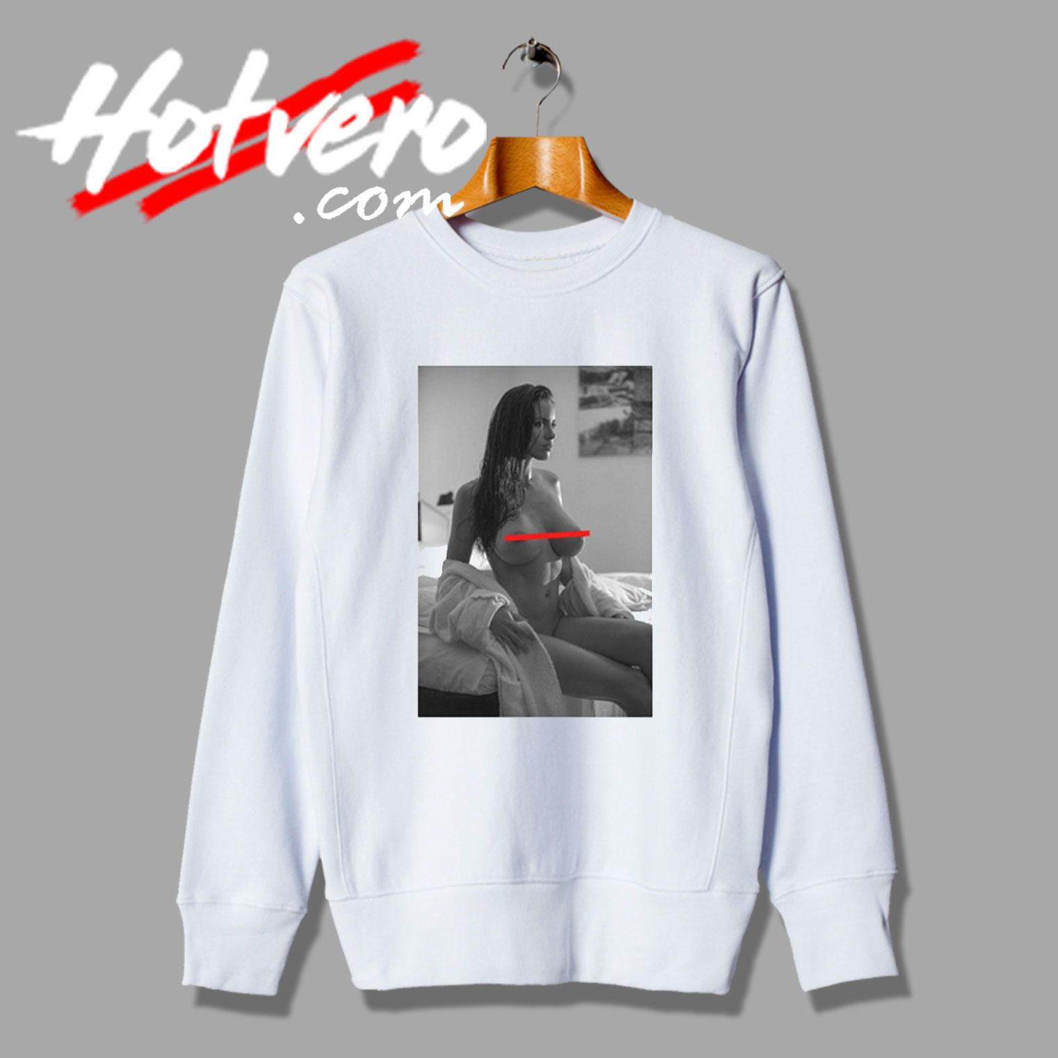 Gorgeous Sexy Topless Girl Unisex Sweatshirt