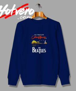 Guitar Lake The Beatles Christmas Sweatshirt