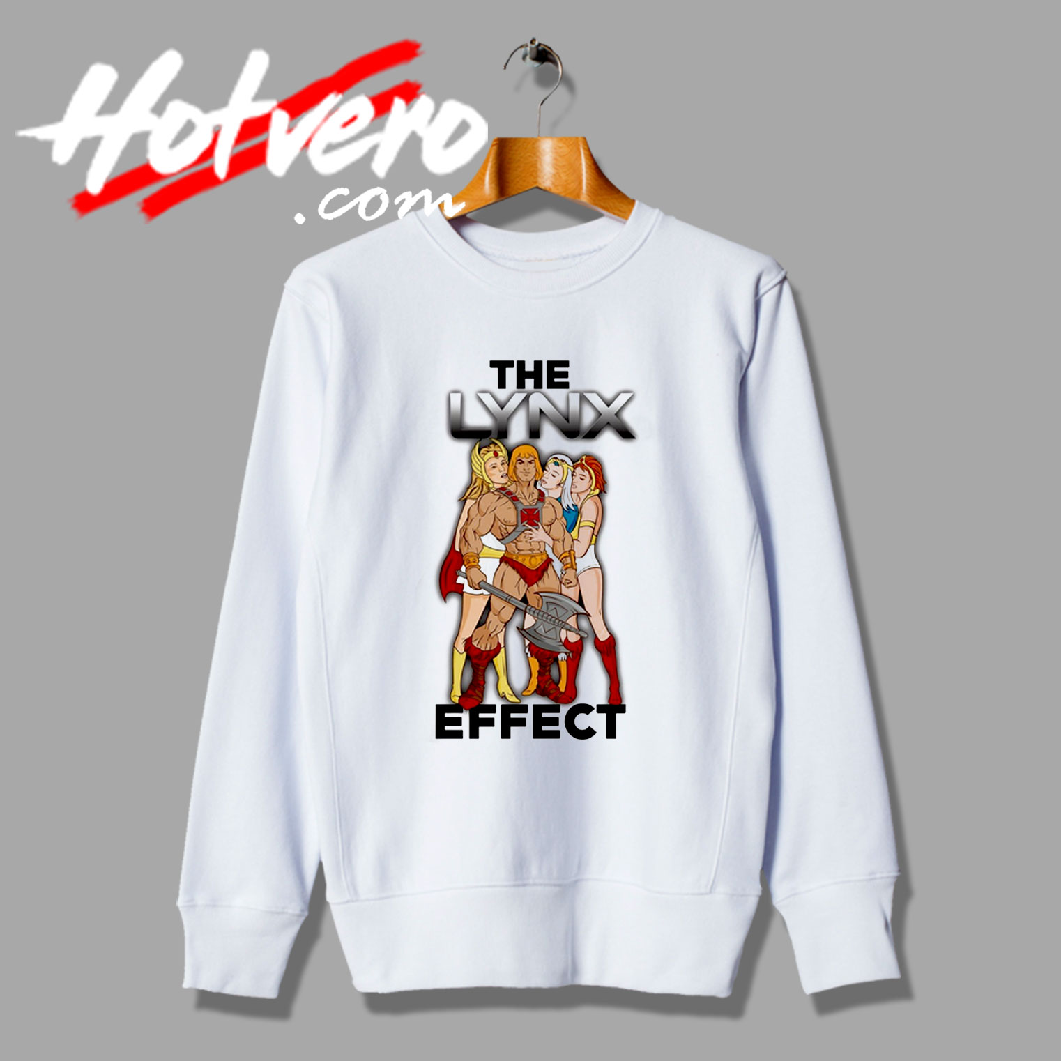 He Man Parody Lynx Effect Cartoon Sweatshirt
