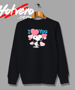 Heart Balloons Valentine Snoopy Urban Fashion Sweatshirt