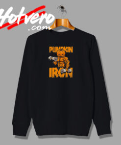Iron Bodybuilder Funny Pumpkin Sweatshirt