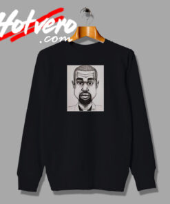 Kanye West Caricature Artwork Sweatshirt