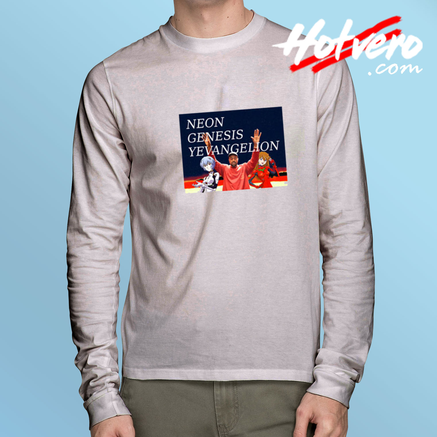 Kanye West Neon Genesis Yevangelion Long Sleeve Tee