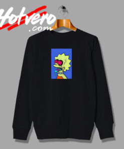 Lisa Simpson Monster Artwork Sweatshirt