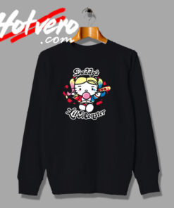 Little Monster Hello Kitty Retro Cartoon Sweatshirt