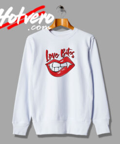 Love Bites Lips Horror Sweatshirt